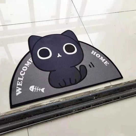 Cartoon Welcome Semi Door Mat