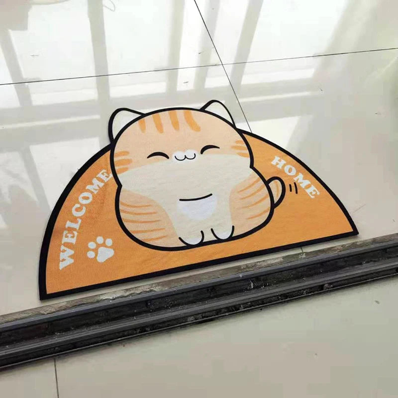 Cartoon Welcome Semi Door Mat